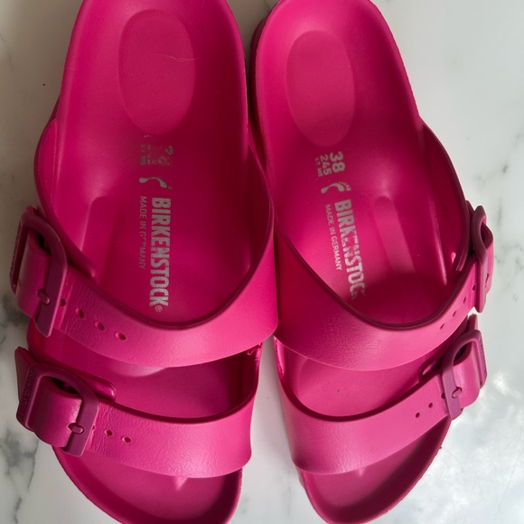 Birkenstock Fuchsia Double-Strap Sandals - Picture 2 of 4